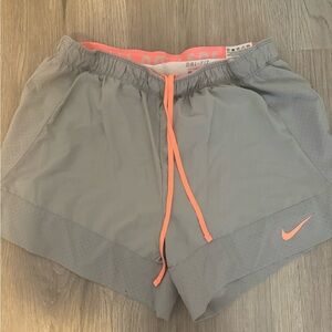Nike Gray and Pink Athletic Shorts